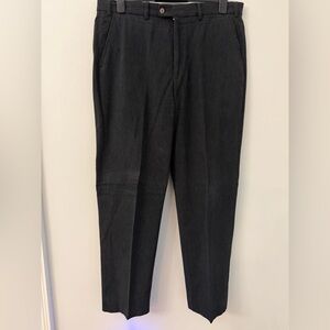 Bullock & Jones Corduroy Pants 36x31.5 Black Dress pants. Made in Italy.